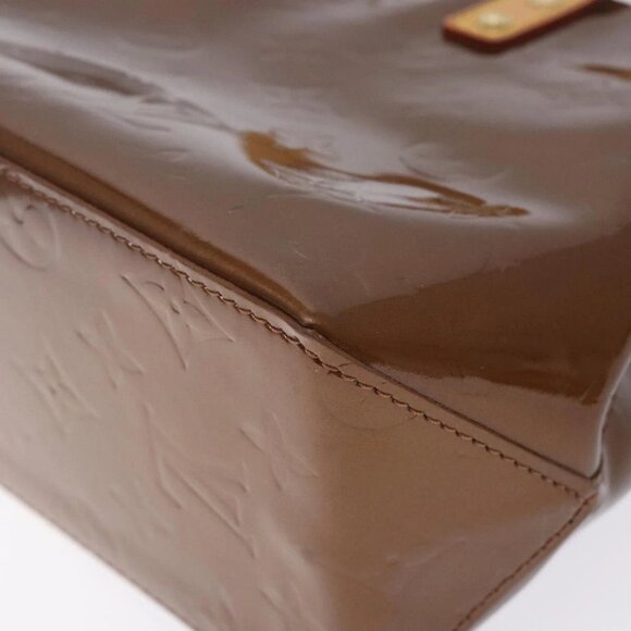 LOUIS VUITTON Monogram Vernis Reade PM Hand Bag Bronze M91146 LV Auth 132734 - Picture 13 of 16